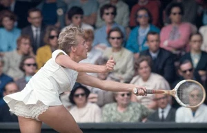 Tennis Ann Haydon jones Of Great Britain In Action 1967 PHOTO - Picture 1 of 1