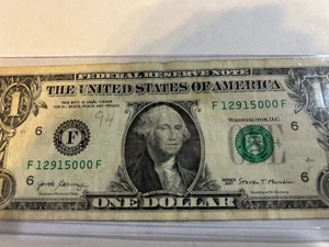 Zip  Code $1 Note - Brainardsville, NY 2017- F 12915000 F Collectable-Special - Picture 1 of 2