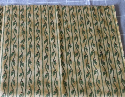 MODA PUMPKIN RIDGE BY DEB STRAIN, 1 yard beautiful vertical vines on toast brown - Image 1 of 3