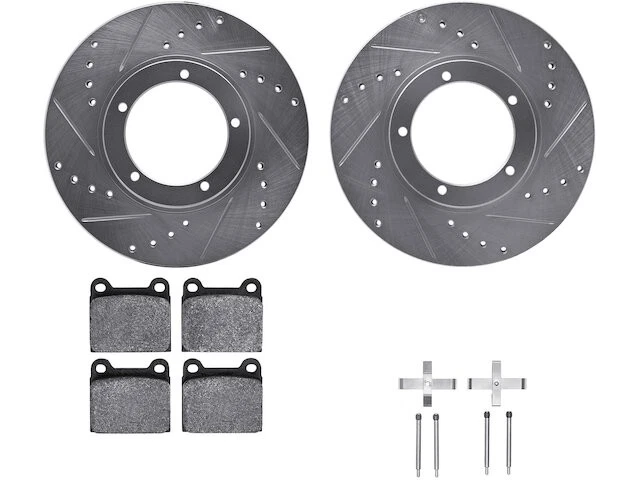 Kit de pastillas de freno delanteras y rotor para Porsche 911 1968 1969 1970 1967 KZ297CH 1967-1974 Foto 1 de 1