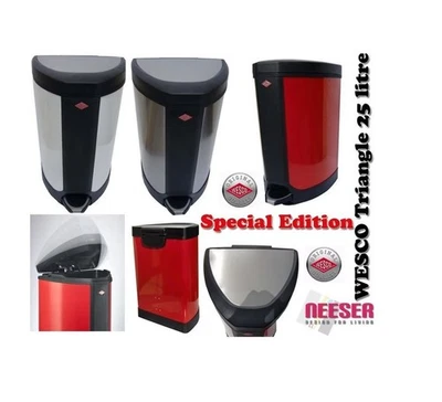 Wesco design Mülleimer Triangle Original Verpackt in verschiedenen Farben 25 L - Bild 1 von 4