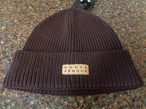 Under Armour Heavyweight Fisherman's Beanie Mütze dunkelrot Merinowolle 1387764 NEU - Bild 1 von 10