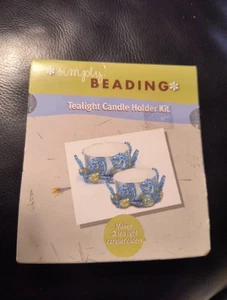 Teelicht Kerzenhalter Set Simply Beading. Ergibt 2 Teelicht Kerzenständer - Bild 1 von 3