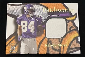 RANDY MOSS 2000 SKYBOX MOLTEN METAL PATCHWORKS JERSEY PATCH VIKINGS - Picture 1 of 1