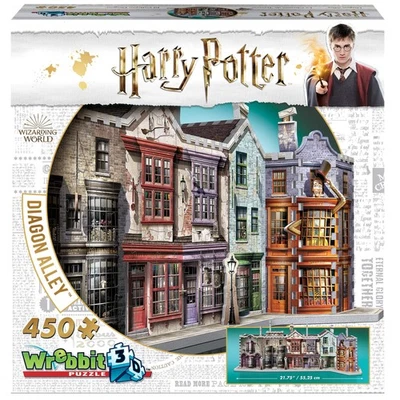 Rompecabezas 3D Diagon Alley | 450 piezas | Construye tu aventura en el mundo mágico Foto 1 de 4
