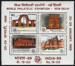 INDIA 1989 INDIA-89 MINIATURE SHEET MNH - Picture 1 of 1