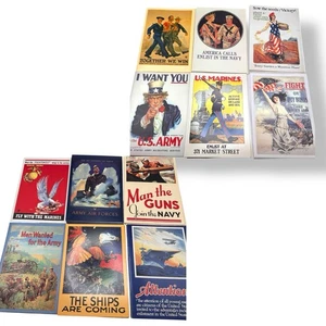 American Legion (Lot of 57) Note Cards unbenutzt Wartime Poster Art WW2 VTG 1985 - Bild 1 von 16