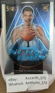 Victor Wembanyama - 2023-24 Select Neon Icons Rookie #13 - San Antonio Spurs - Picture 1 of 3