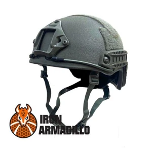 IRON ARMADILLO FRHC Fast Style Level IIIA 3A Tactical Ballistic Helmet RG M/L - Picture 1 of 8