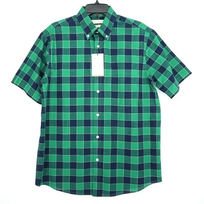 Camisa Roundtree Yorke Etiqueta Dorada M Verde Azul Cuadros Elastizada Sin Planchar Nueva con Etiquetas Foto 1 de 4