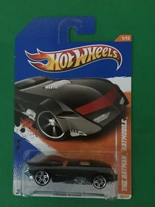 2011 Hot Wheels #66 Track Stars 1/15 THE BATMAN BATMOBILE Black/Red w/Chrome 154 - Picture 1 of 7