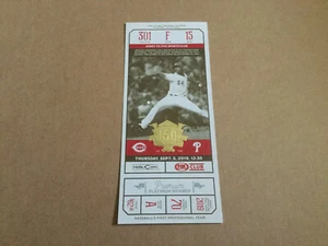 REDS 2019 150th Anniversary TICKET STUB 9/5/19 vs PHILLIES~COVER:Aroldis Chapman - Picture 1 of 1