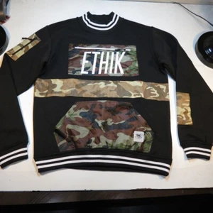 NEW NWT $96 ETHIK CLOTHING CO CAMO CAMOUFLAGE SWEATSHIRT Mens L Streetwear - Picture 1 of 4