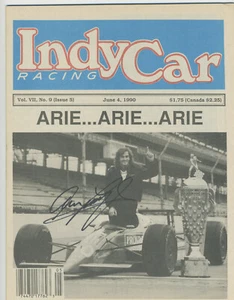 Revista autografiada por Arie Luyendyk Indy Car 4 de junio de 1990 Arie... Arie... Arie... - Imagen 1 de 1