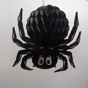 VINTAGE RETRO BEISTLE HALLOWEEN TISSUE SPIDER 2 SIDED 12" X 12.5" 1992 - Picture 1 of 3