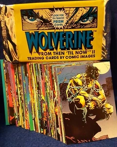 1992 Comic Images Wolverine “From Then ‘Til Now” II Base Card Set (90) & wrapper - Picture 1 of 2