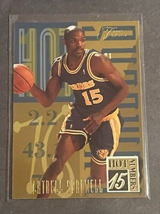 Latrell Sprewell 1994-95 Flair Basketball Hot Numbers Insert Card #16 Warriors - Picture 1 of 2
