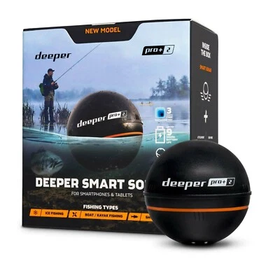 Deeper Smart Sonar Pro +2 / GPS / WIFI Echolot / Fischfinder - Bild 1 von 2