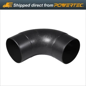 POWERTEC 70105 4?? 90 Degree Elbow - ABS Plastic Dust Collector Connector - Picture 1 of 9