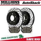 Rear Drilled Slotted Rotors & Pads for Lincoln Mark LT 2004-2011 Ford F-150 5.4L