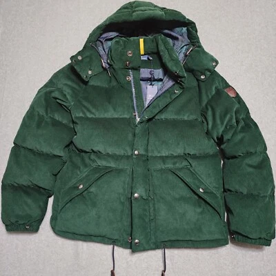 Polo Ralph Lauren Mens Green Water-Repellent Corduroy Down Jacket Size Large NWT - Image 1 of 4