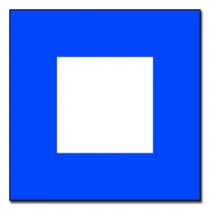 Papa Signal Flagge Aufkleber - Signal Flagge Aufkleber - Maritim Flagge Aufkleber - 3" - Bild 1 von 1