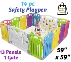 Playpen kids Activity Centre 14 Panels Multicolored x large safety