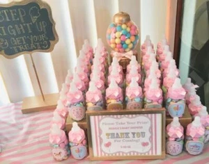 12 Fillable Bottles for Baby Shower Favors Blue Pink Party Decorations Girl Boy - Picture 1 of 15