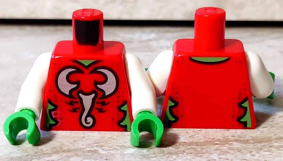 New LEGO Scorpion Torso Dungeons and Dragons Body Part Knight Warrior Green - Image 1 of 1