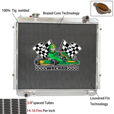 Full Aluminum Cooling Radiator For 1995-2004 2003 Toyota Tacoma 2.7 L4 3.4 V6 AT - Image 1 of 4