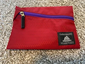 Gregory Mountain Products Pouch Red w/ Purple Zipper NWOT - Picture 1 of 6