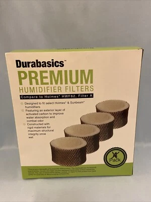 2 Pack Durabasics Premium Humidifier Filters *fits Sunbeam And Holmes - Image 1 of 4