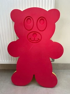 Teddy Bear Shaped Swimming Float Pink &Yellow, Raft Aqua Pool Water Fun Playing - Picture 1 of 6