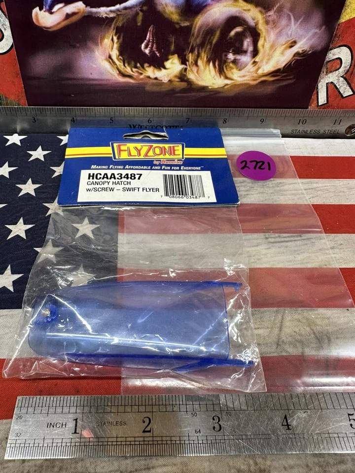 HOBBICO / FLYZONE HCAA3487 CANOPY HATCH W/SCREW for: SWIFT FLYER - Image 1 of 4