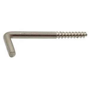 100X Winkelhaken 5x50 Edelstahl A2 Haken Schraubhaken Wandhaken Hakenschraube - Bild 1 von 2