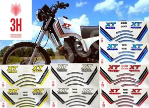 Custom made Yamaha XT 200 XT 125 decal sticker set - Picture 1 of 19