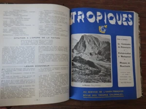 REVUE DES TROUPES COLONIALES (Av. Tropiques) Année 1949 complète bien reliée - Picture 1 of 6