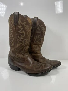 Ariat HERITAGE ATS Boots Mens 12 D Brown Leather Cowboy Style #34725 Almond Toe - Picture 1 of 8