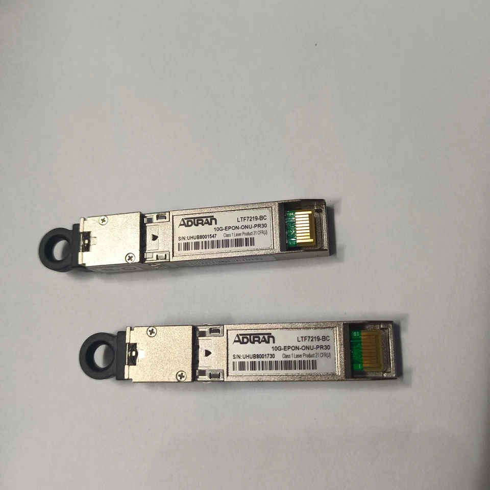 %Genuine ADTRAN 10G-EPON-ONU-PR30 LTF7219-BC 10Gbps 1270/1577nm transceiver. - Image 1 of 4