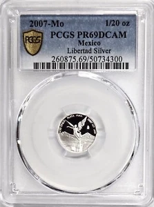 Mexiko Libertad 2007 PP 1/20 oz. Silbermünze - PCGS PF69 - Bild 1 von 2