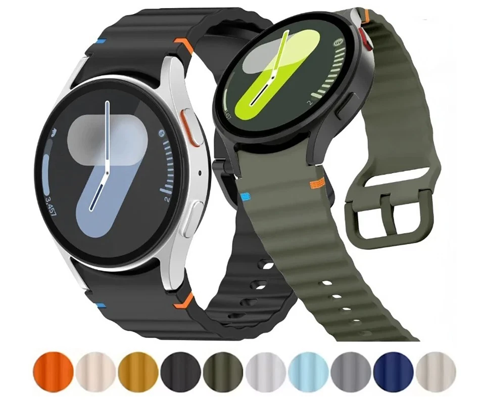 MOBONOVA Per Samsung Galaxy Watch 7 6 5 4 Cinturini Silicone di Ricambio Cinturino Fitness