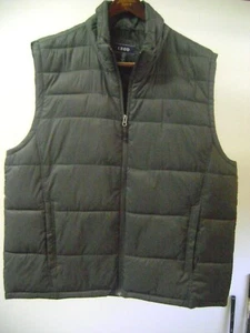 NICE Izod Perform Charcoal Gray Zip Up Puffer Vest Jacket Men's XL - Picture 1 of 4