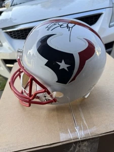 JJ Watt Autographed Houston Texans Helmet Trophy - Picture 1 of 9