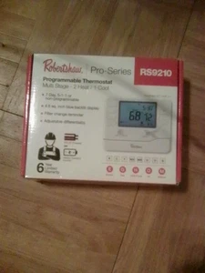 Robertshaw Programmable Single Stage 1H/1C 7 Day Wall Thermostat RS9110 - Picture 1 of 1