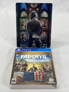 Far Cry 5 Gold Edition - (PlayStation 4 2018) Steelbook - Tested - Picture 1 of 8