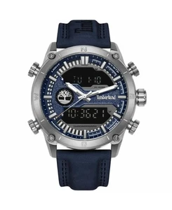 TIMBERLAND Men Digital Quartz Casual Watch Classic Dress Blue Dial Waterproof Ro - Picture 1 of 3