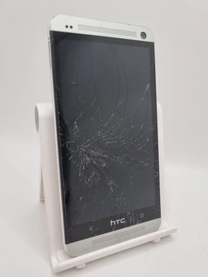 HTC One M9 Grey 32GB 5.0" 20MP Android Smartphone Cracked Faulty #E - Image 1 of 4