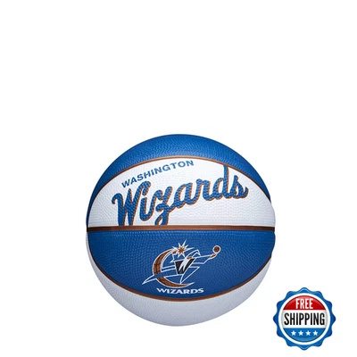 Mini baloncesto retro del equipo Wilson de la NBA - Washington Wizards - estilo años 80 - Imagen 1 de 4