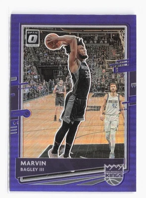 2020-21 Donruss Optic Purple #47 Marvin Bagley III Sacramento Kings SP - Image 1 of 2