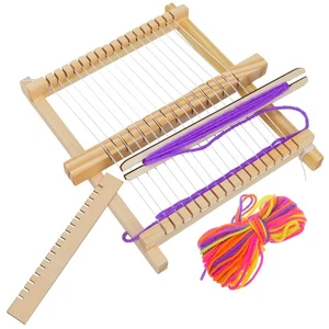 Sewing Machine Child Weaving Separator Tool Wooden Knitting Loom - Picture 1 of 12